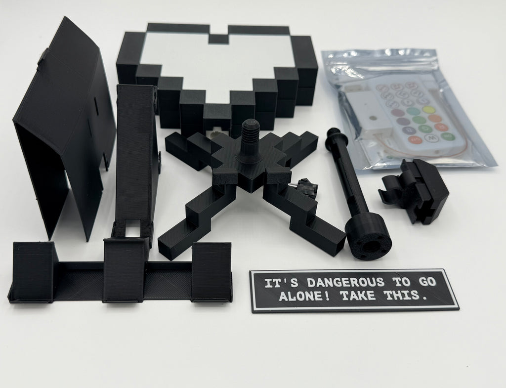 Zelda Heart Container Lamp – Bluetooth Pixel Art Gamer Light