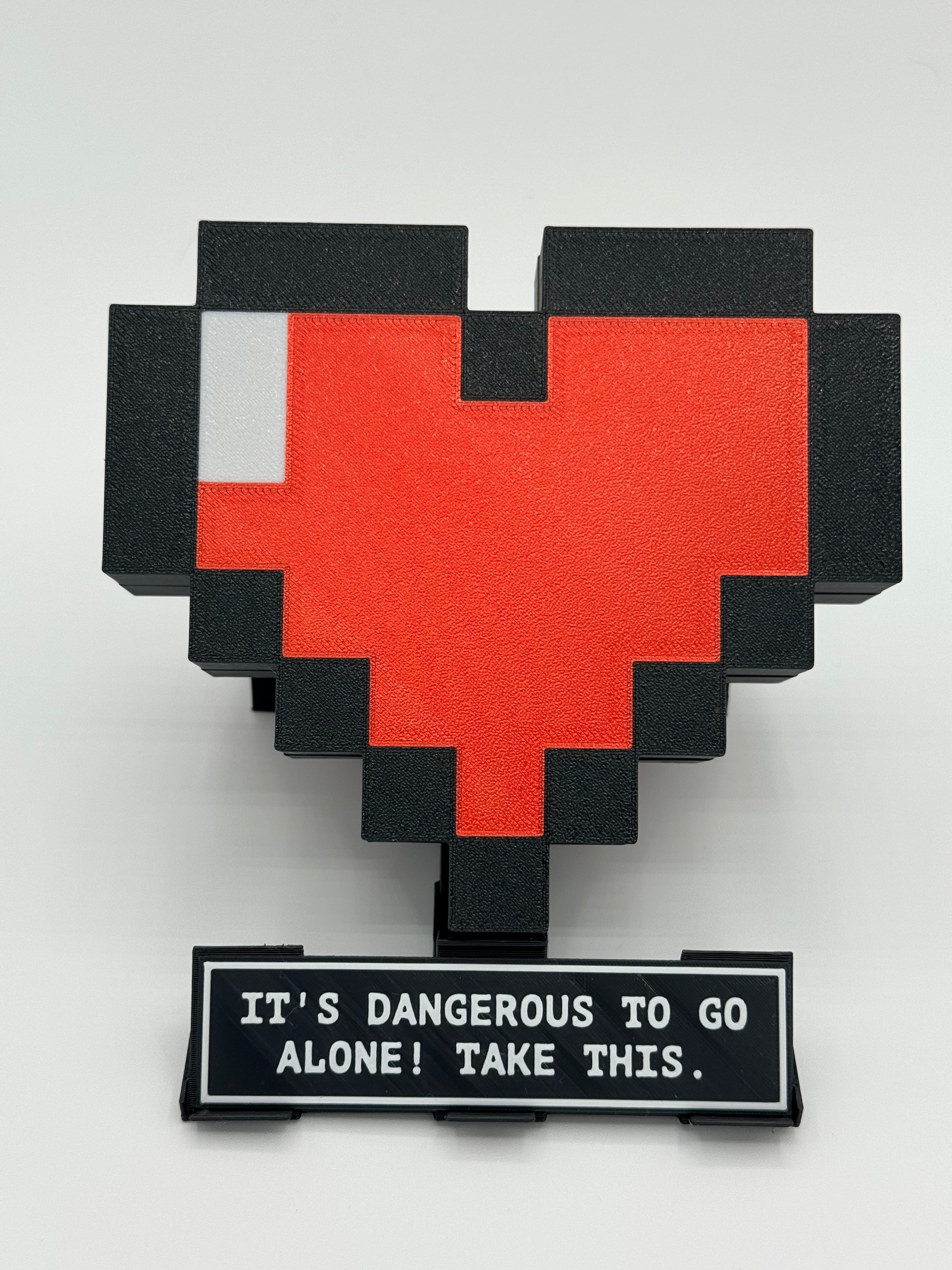Zelda Heart Container Lamp – Bluetooth Pixel Art Gamer Light