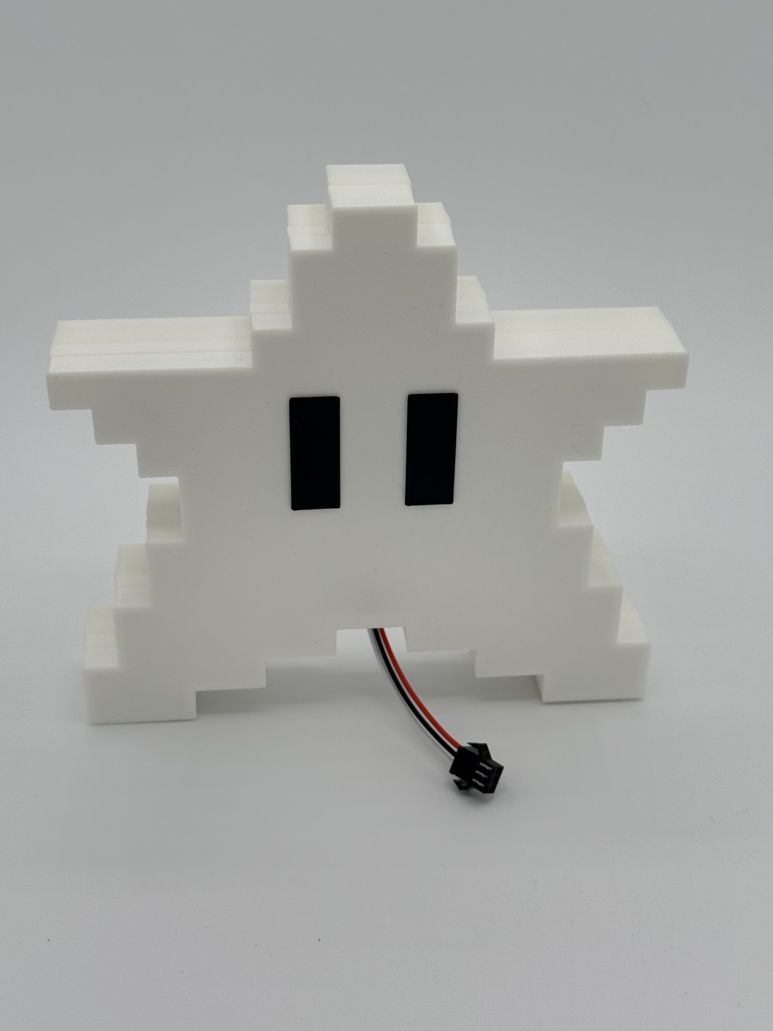 Animated Bluetooth Mario Power Star Tree Topper LED – 3D Printed Gamer Christmas Topper with Stand & Controller