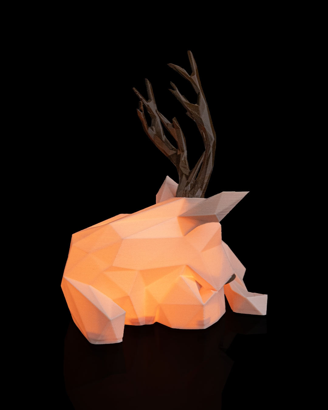 Low Poly Reindeer - Table Lamp