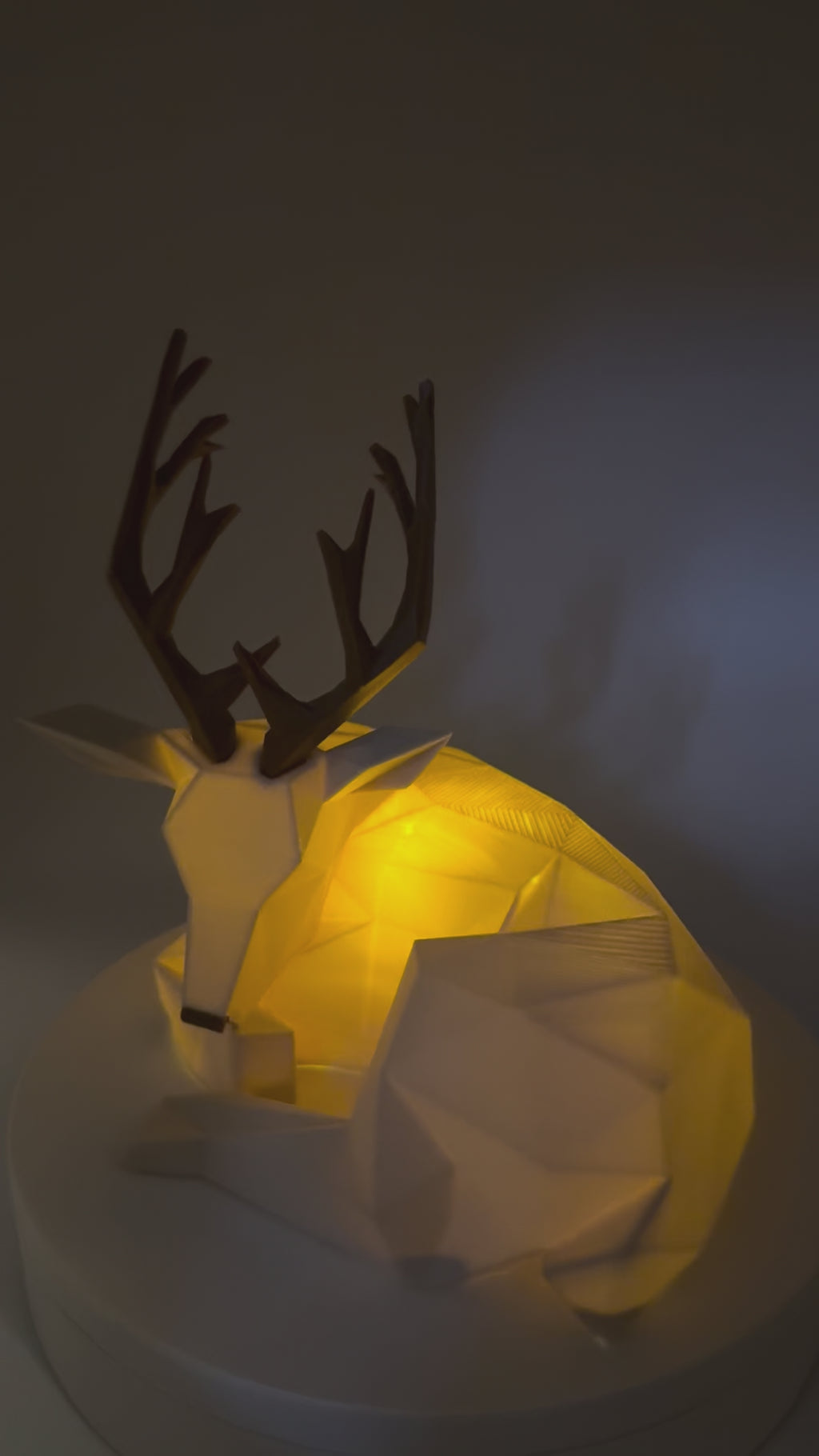 Low Poly Reindeer - Table Lamp